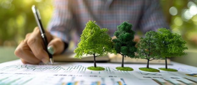 環境保護を計画するビジネスマンのイメージ